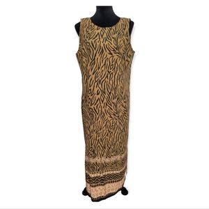 Kathie Lee Vintage Sleeveles Dress - Bold Print